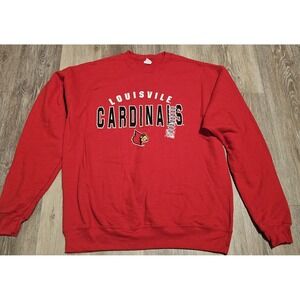 Louisville Cardinals Sweatshirt Medium New‎ With Tags Red College Crewneck.